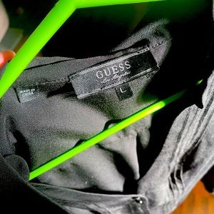 Black Guess double button down blouse.